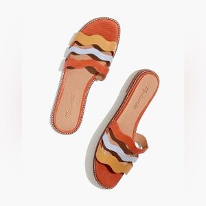 Madewell Colorblock Wave Slide Sandals